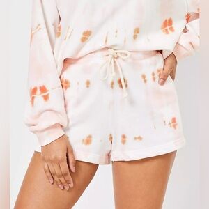 Lou & Grey Pink Terry Tie-Dye Women's Shorts